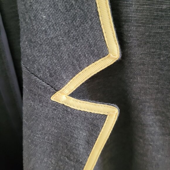 Laundry By Shelli Segal Gray Trimmed Blazer US 8 - Picture 6 of 8